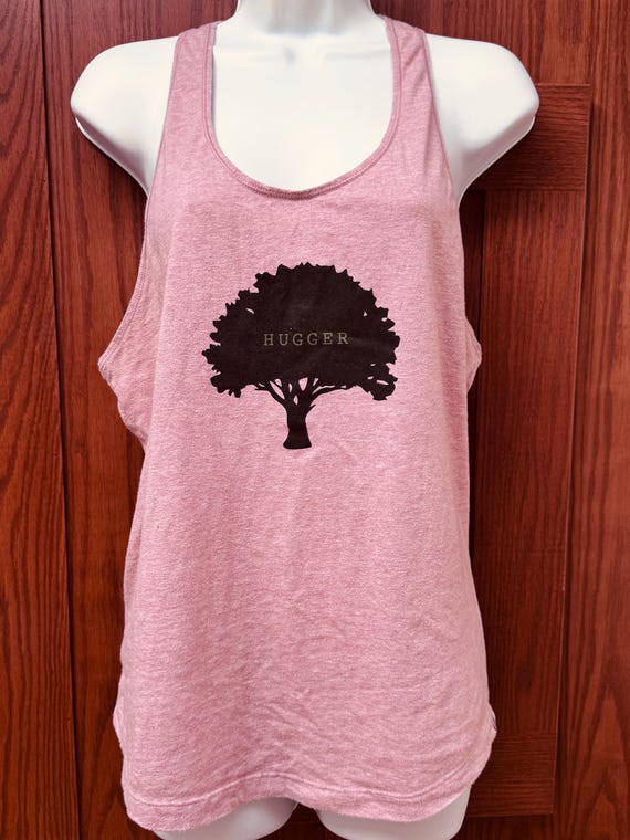 Tree Hugger Silkscreen Graphic Front Side Tank To… - image 2
