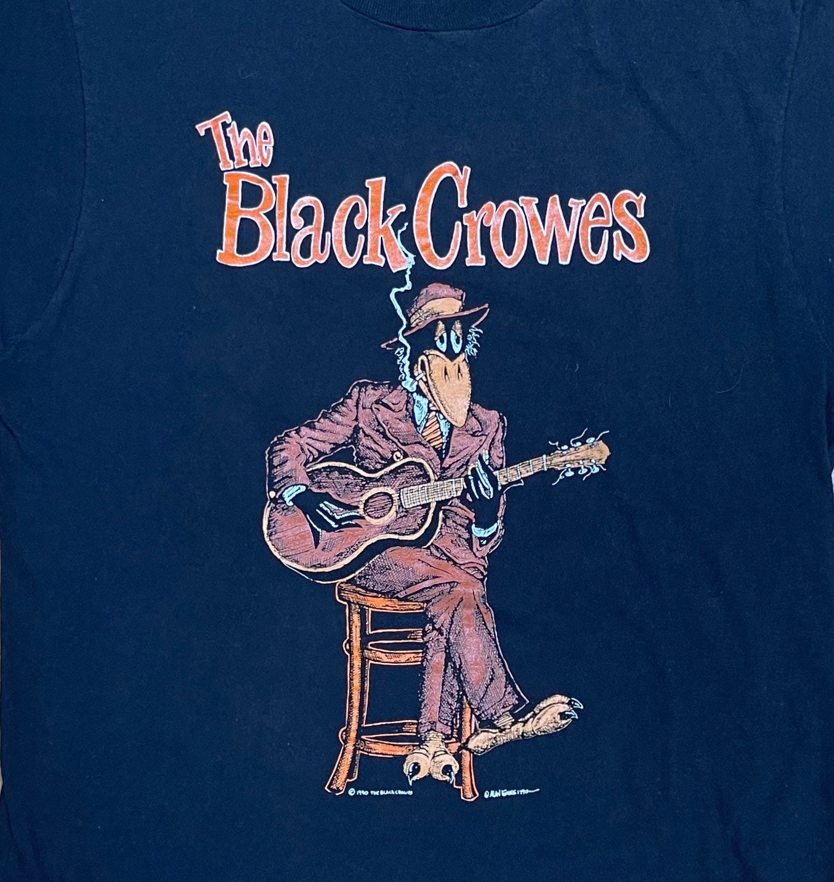 希少【ビンテージ 90s ブラッククロウズ BLACK CROWES HIGH AS THE MOON ツアー Tシャツ】アメリカ 古着 ロックT バンドT NIRVANA ガンズ 希少 ブラッククロウズ 2010アメリカツアーTシャツ 90年代 USA製 Black