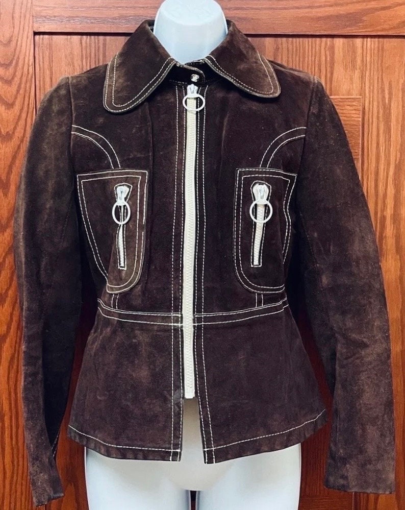 R*n様 70-'s France製 suède leather flight 70's] French Air Force Pilot Leather Jacket Size.104X