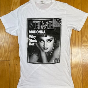 Vtg 1985 Madonna T-shirt White S/M 80s Screen Stars New Wave Vtg 1985 Madonna T-shirt White S/M 80s Screen Stars New Wave