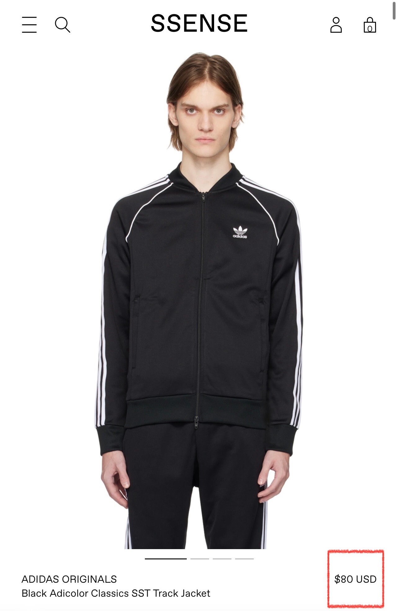 90s Adidas Jacket Black & White Front Zip Track Jacket