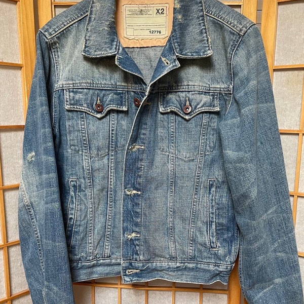 Grunge Denim Jacket - Etsy