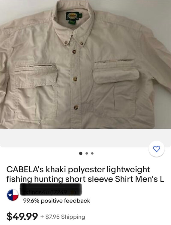80s CABELAS Mens Shirt Tactical / Hunting / Fishing / Outdoors / Military  Khaki / Timberwolf Short Sleeves Epaulets Pockets Size L -  Canada