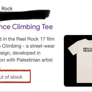 Camiseta de escalada palestina, hallazgo poco común, camiseta de protesta, escalada de resistencia al aire libre, movimiento Palestina Libre, diseño único, escaladores de roca imagen 10