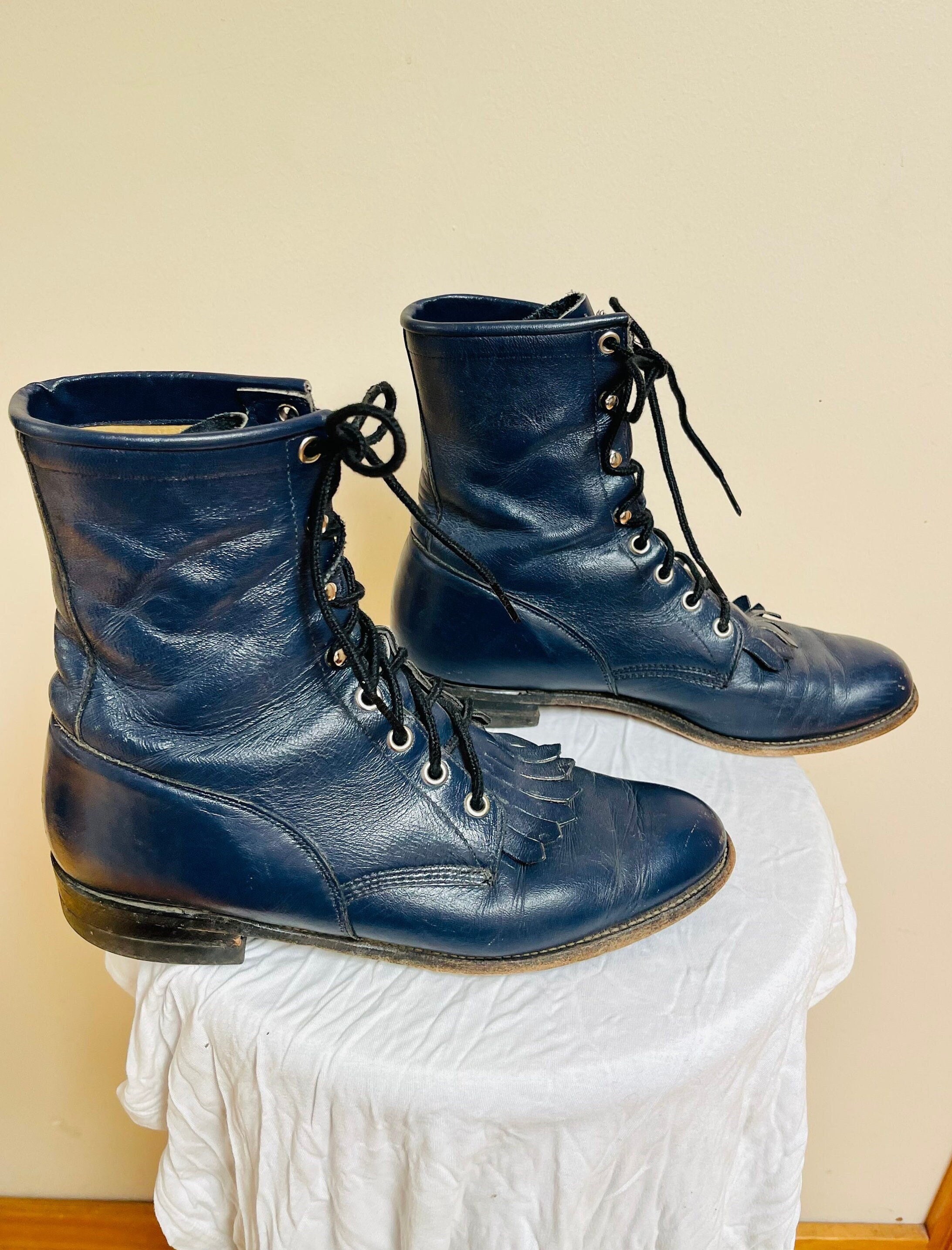 Navy boot laces 2025