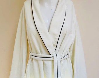 【604SERVICE】 HARD TO GET CLASSIC TOWELLING ROBE IN WHITE Hard to Get Classic Towelling Robe in White – L'Oeuvre