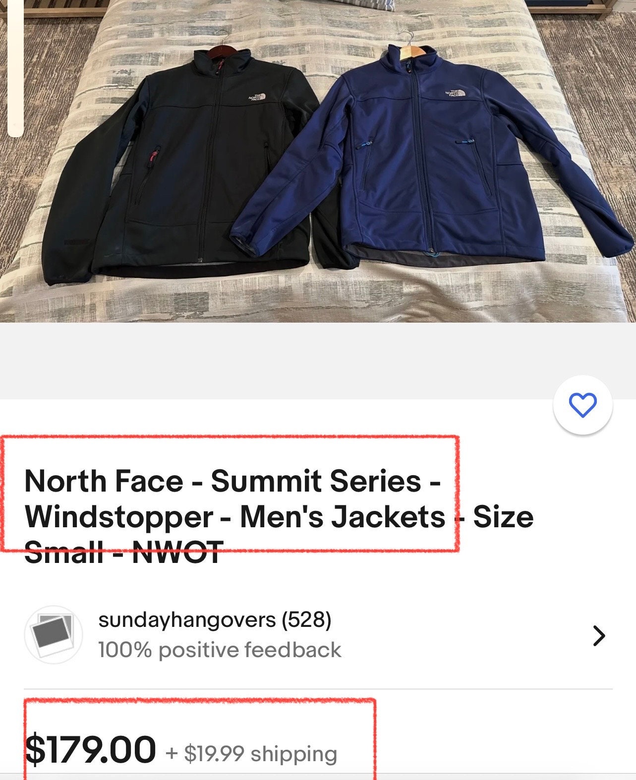 North Face Summit Series Windstopper Black Zip Jacket Gender