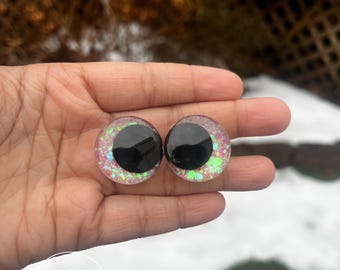Limited Edition: Hand-Painted Sinker Safety Sinker Eyes for Amigurumi Plushies “Cupid”
