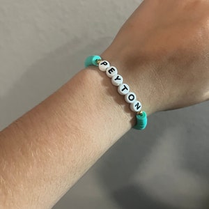handmade custom letter bracelet