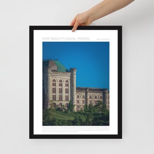 Portsmouth Naval Prison Poster - Printed Wall Art & Home Decor - Portsmouth New Hampshire - Abandoned Prison wall art - Ready to Hang Print
