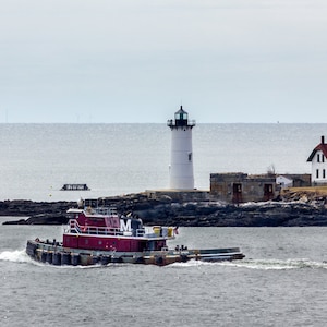 Portsmouth Harbor Lighthouse Print - Portsmouth, NH - Lighthouse Prints - Unframed Digital Print - Travel Printable - New Hampshire Print
