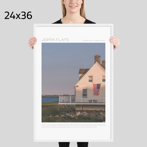 Joppa Flats, Newburyport framed travel poster 24x36 size