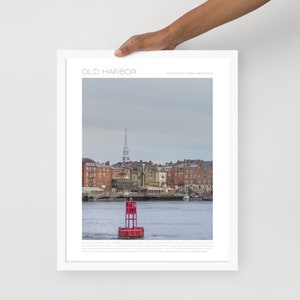 Portsmouth, NH, Old Harbor Framed Poster/Print
