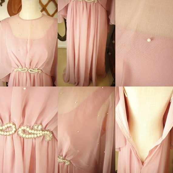 Vintage Pink Gown Vintage Gown Vintage 60s Dress … - image 2