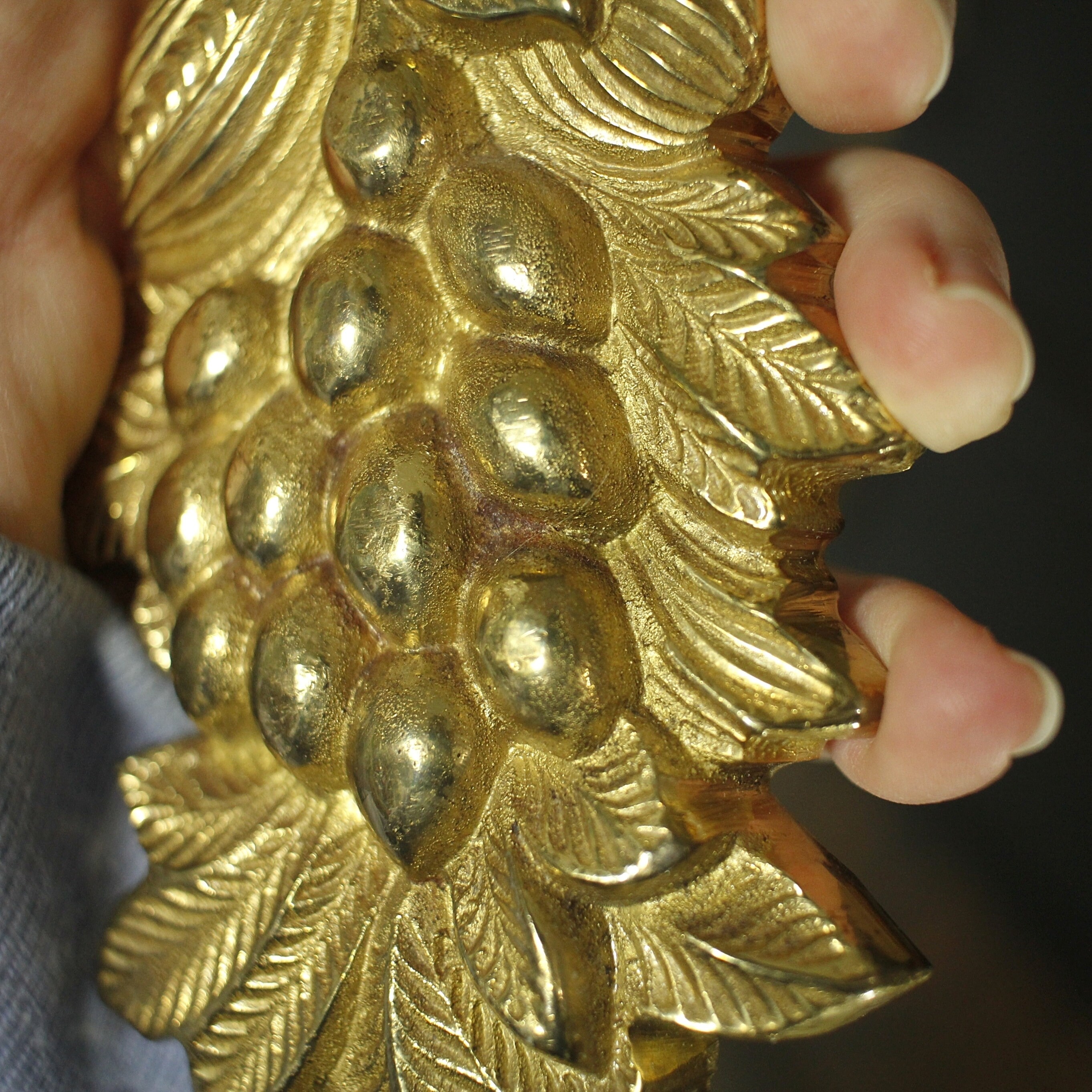 Vintage Brass Hanging Fruit Wall Decor Vintage Brass Wall Decor Vintage