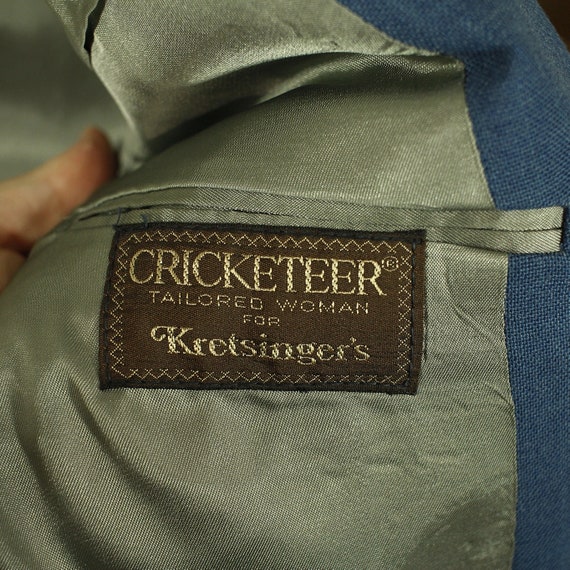 Vintage Blue Cricketeer Womens Blazer Cricketeer … - image 6