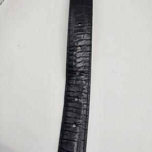 BRIGHTON Golf Charms Croc Leather Black Belt Ladies SZ 30 1" Wide C3003 image 9