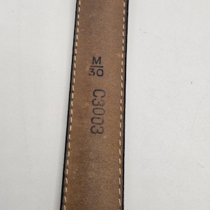 BRIGHTON Golf Charms Croc Leather Black Belt Ladies SZ 30 1" Wide C3003 image 8