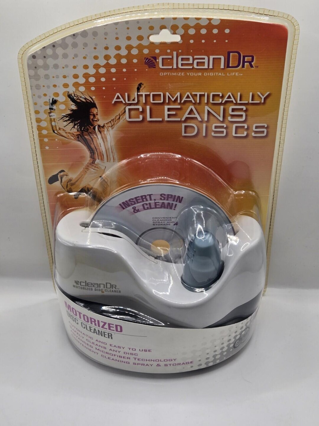Clean Dr. Motorized Disc Cleaner Automatically Cleans Cds Dvds Video ...