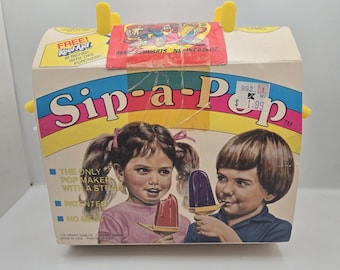 Vintage Kool-Aid Sip-a-Pop Frozen Popsicle Maker 1980s Straw Halloween Kmart