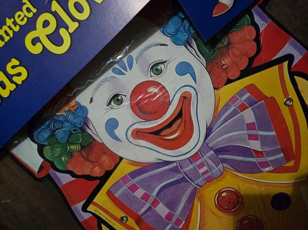 Vintage 1998 Beistle Jointed Circus Clown 30
