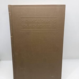 1929 VTG Tekniklärobok Mekanisk ritning för gymnasieskolor