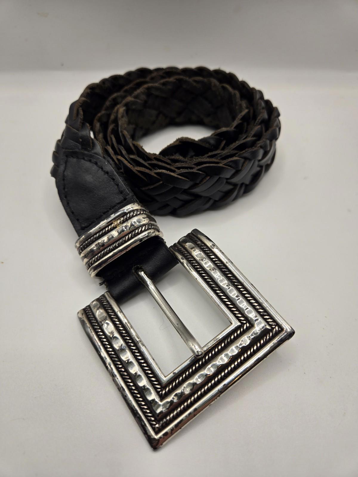 Braided Silver Belt - Etsy display picture 2