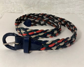 Ceinture fine en cuir embossé croco Noir Maje - Femme MFACE00216