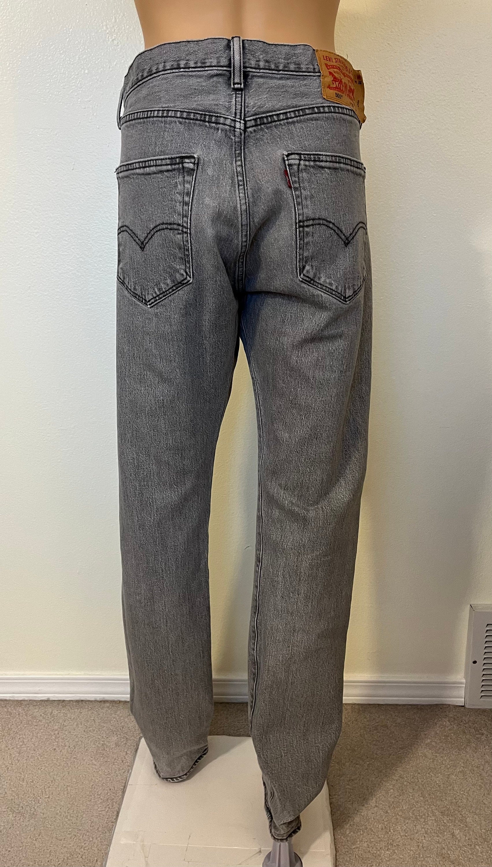 Levi's 501-90's Vintage, Men's, Grey/charcoal, Button Up Levi's 501-90's Vintage, Men's, Grey/charcoal, Button Up