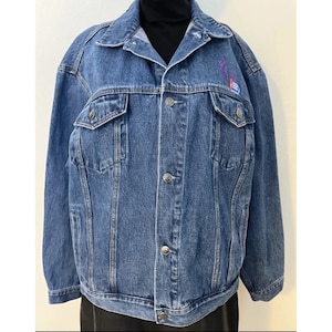 Port Authority-80s/90s Vintage, American Cancer Society, Jean/Denim Jacket. Sz-M