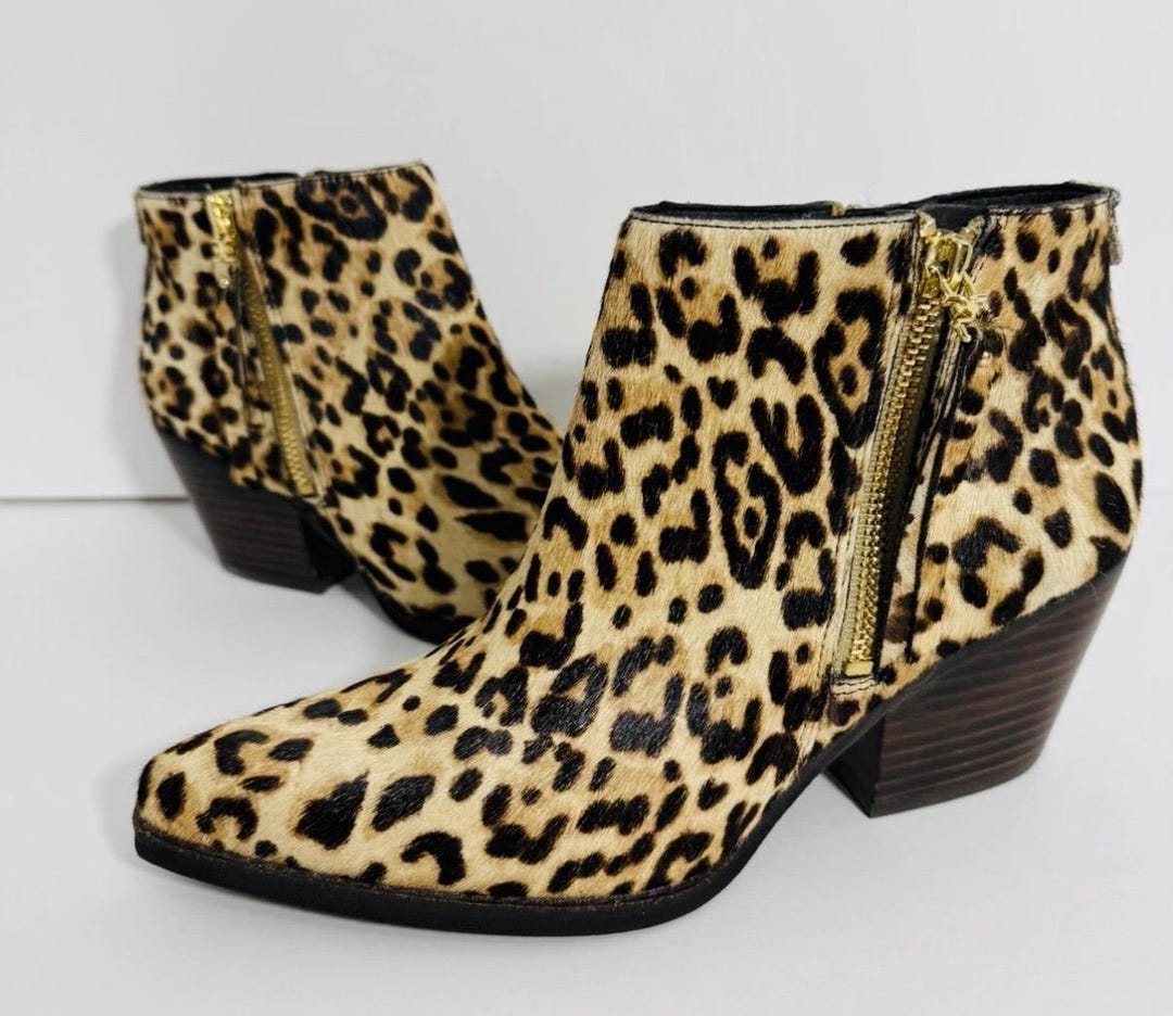 Sam Edelman-walden, Animal Print/leopard, Cow Hair, Ankle, Boots