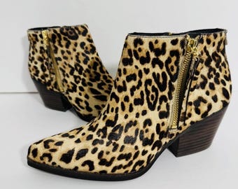 Sam Edelman-walden, Animal Print/leopard, Cow Hair, Ankle, Boots