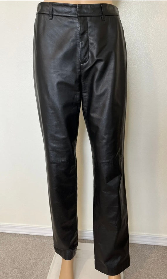 Nine West-80’s/90’s Vintage, Black, Leather, Strai
