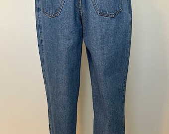 Seasons Sport-80’s Vintage, High Waisted/Rise, Long, Tapered Leg, Jeans. Size-12