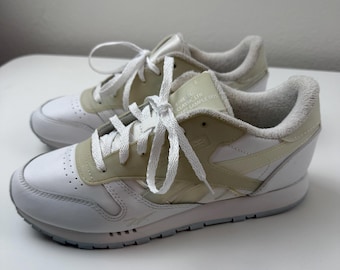 Reebok Classic-90s Vintage, White/Grey, Leather, Concept Sample, Sneaker. Sz-7.5