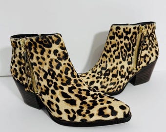 Sam Edelman-walden, Animal Print/leopard, Cow Hair, Ankle, Boots