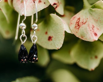 Tiny Vampire Bat Earrings