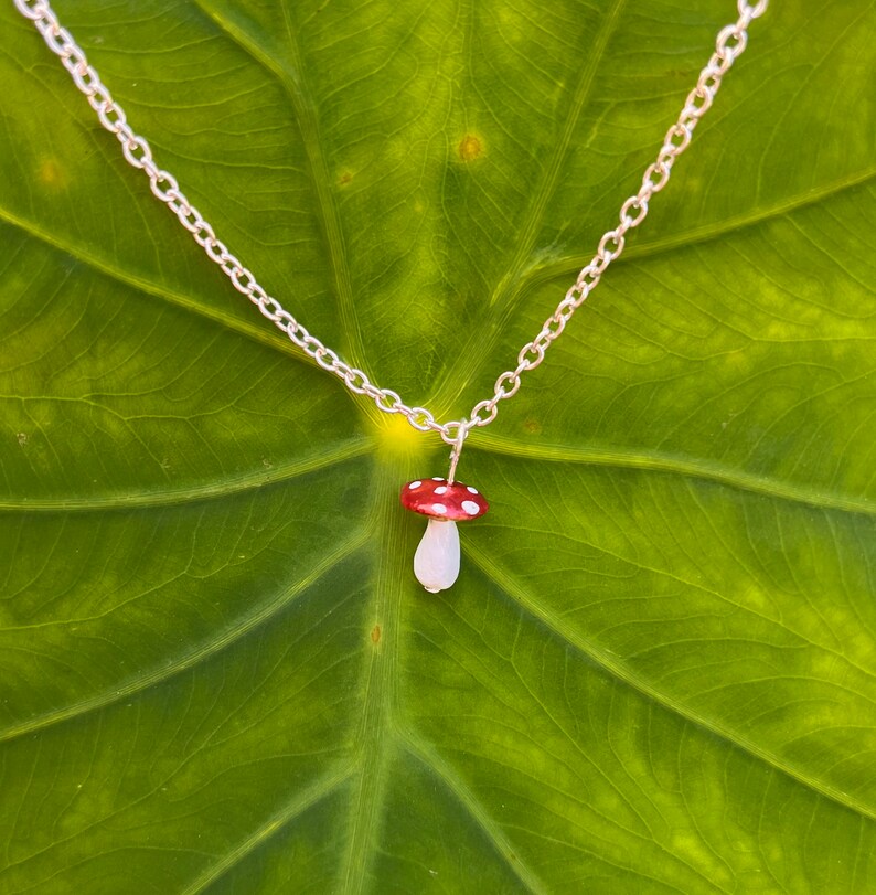 PENDANT ONLY Tiny Toadstool Pendant Etsy