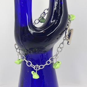 Tiny Frogs Charm Bracelet