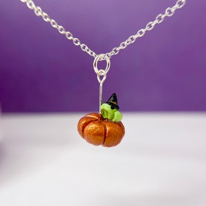 Tiny Froggie Witch Wizard Pendant Necklace