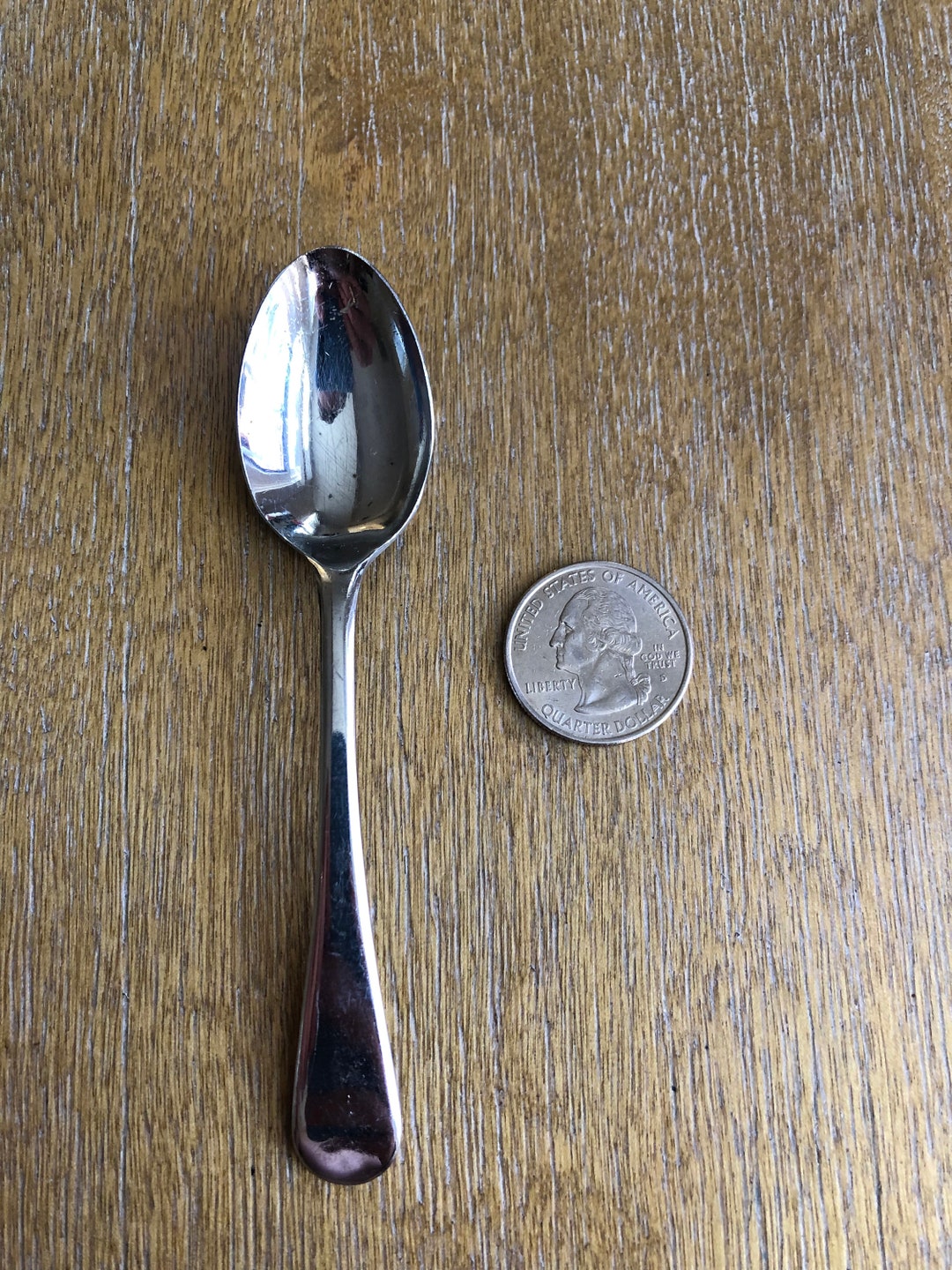 Vintage Chrome Plate on Nickel Silver Spoon Etsy