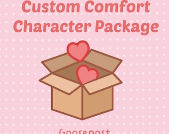 Caja de regalo personalizada con personajes de Comfort