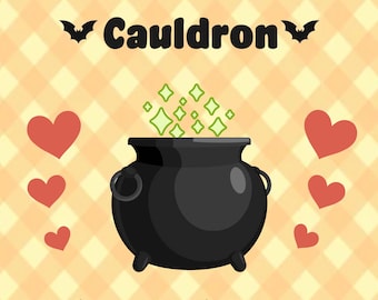 Halloween Comfort Character Cauldron Goodie Box