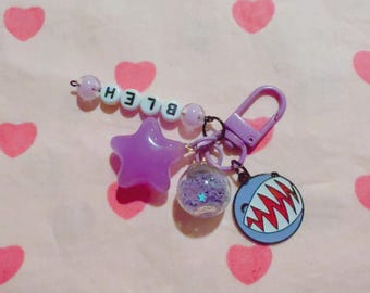 Bubble “Bleh” Beaded Digital Circus Keychain
