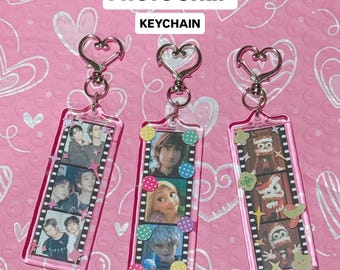 Llavero personalizado con tira de fotos