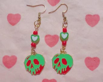 Pendientes de la Manzana Envenenada de la Reina Malvada