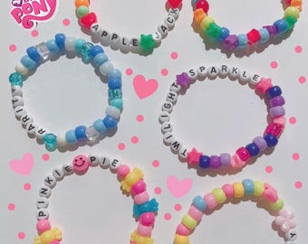 My Little Pony Kandi Beaded Bracelets