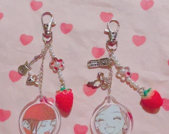 Llavero de anime Nana Hachi Strawberry Soulmate