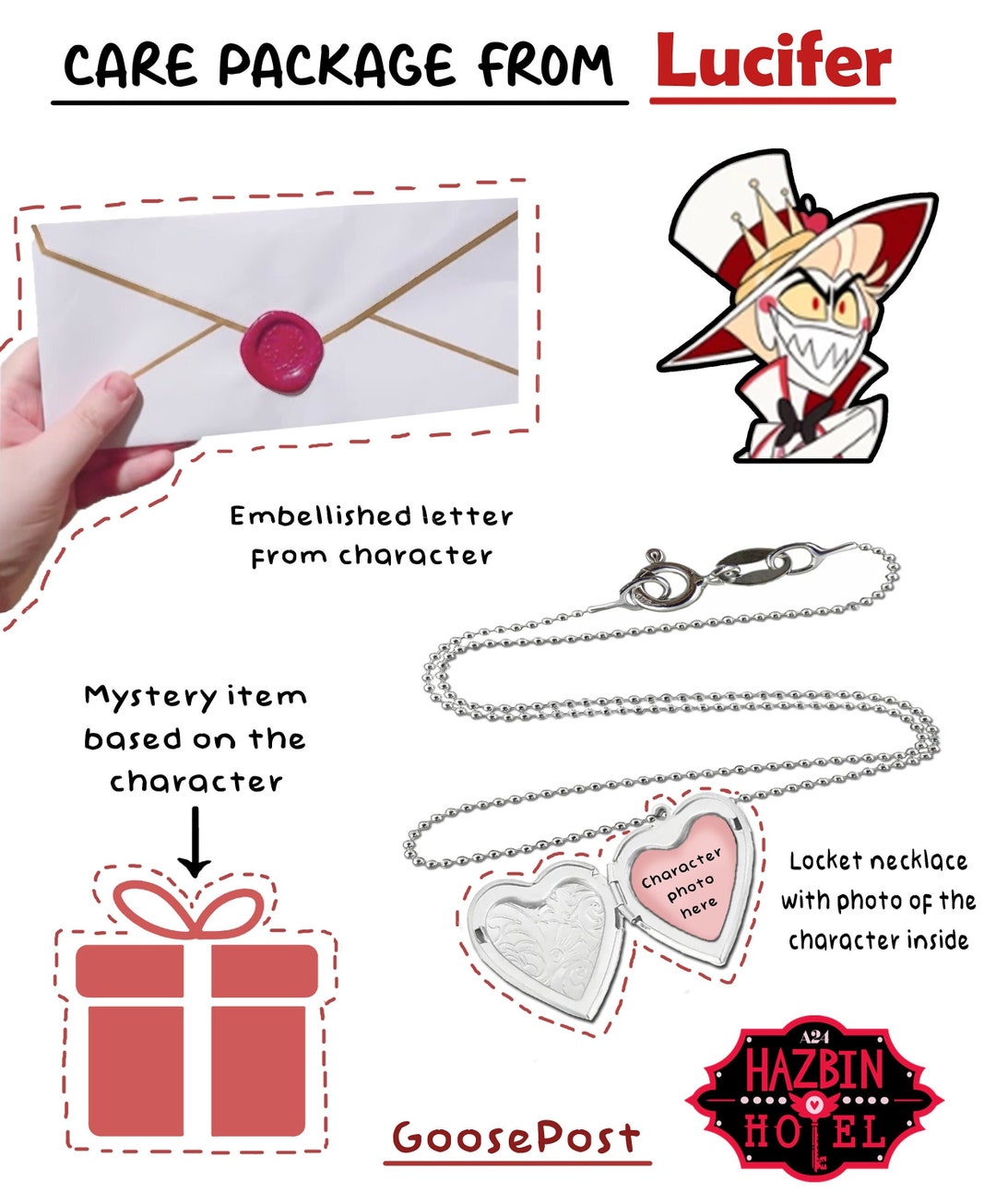 Hazbin Hotel Comfort Character Package lucifer Etsy