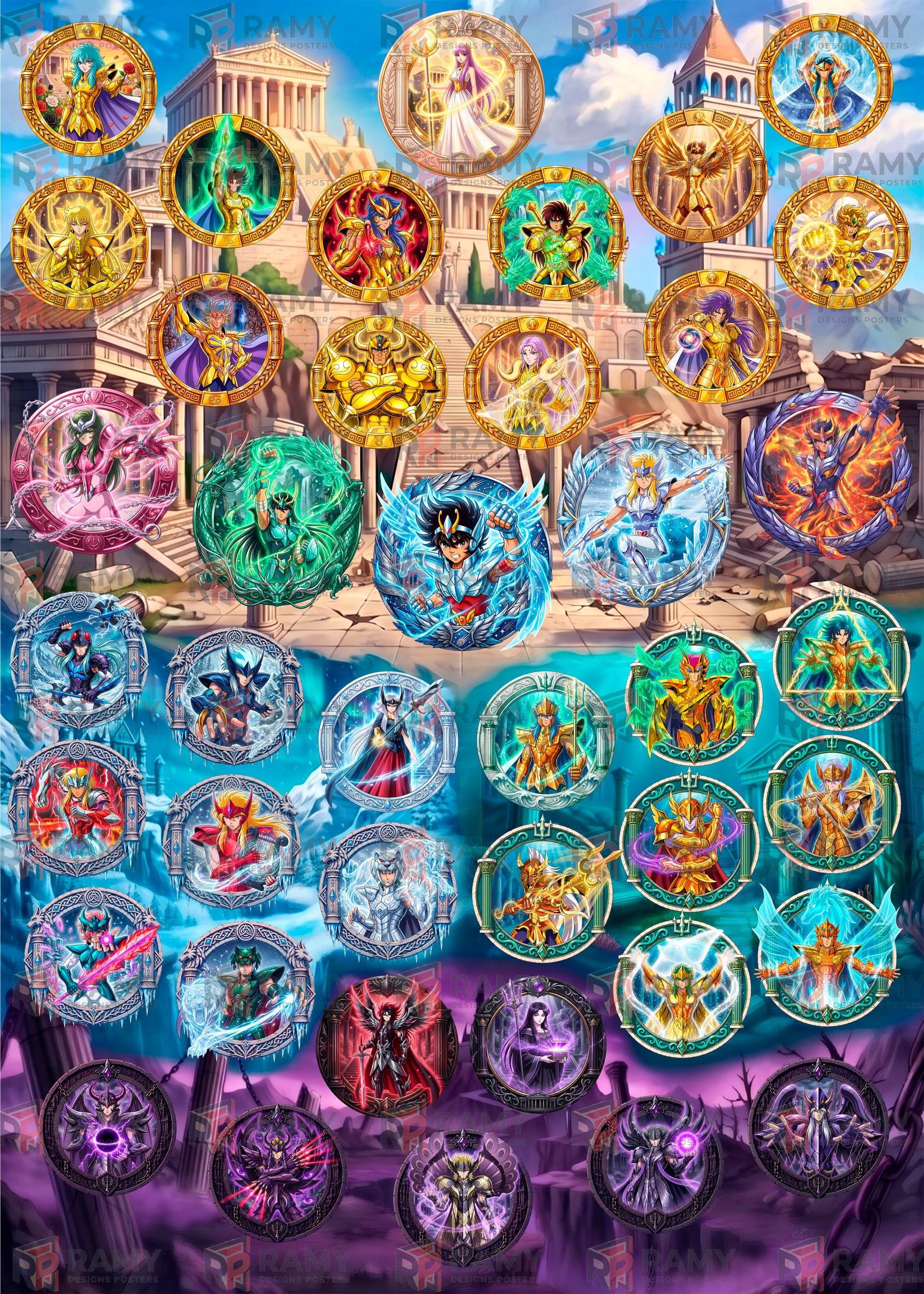 Saint Seiya Poster - Etsy